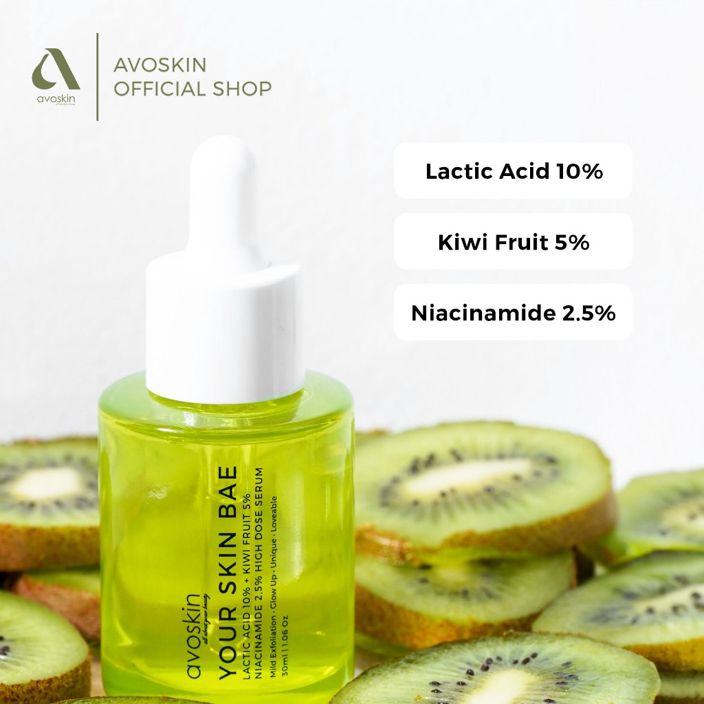 Serum Avoskin Your Skin Bae Lactic Acid 30ml-Serum Glow Up Eksfoliasi -Niacinamide