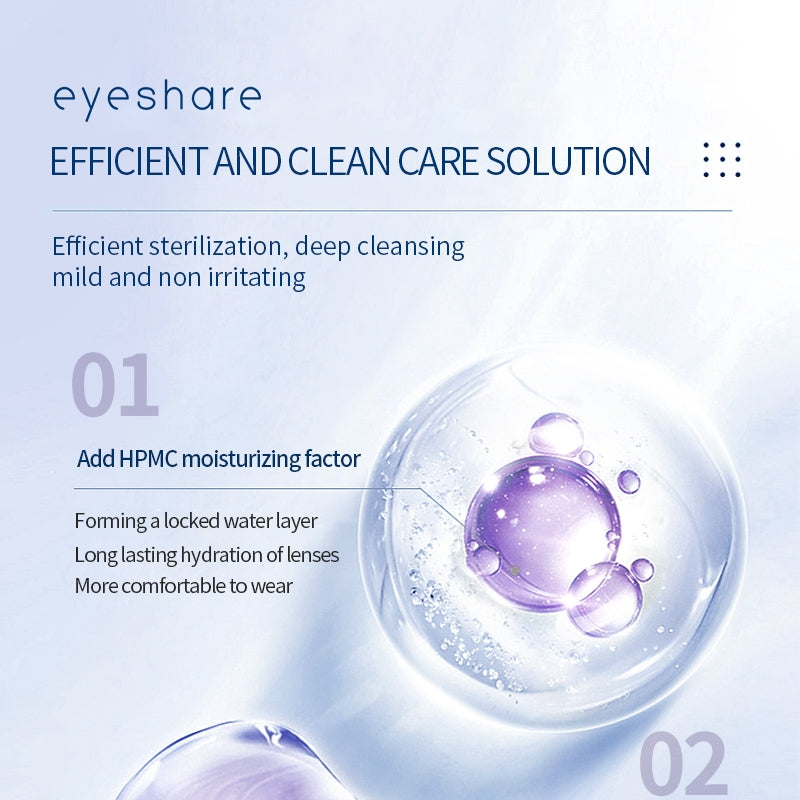 Eyeshare Cairan 360ml/120ml/60ml Pembersih Softlens Merk Solution