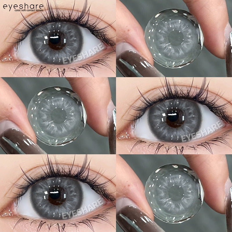 【COD】Softlens Sepasang Lensa kontak warna, lensa warna HOLLAND seri softlen Normal soflen brown Berwarna Lensa Besar Ukuran 14.5mm/Free Lens Case