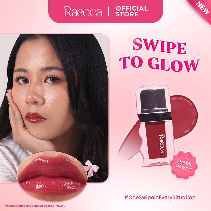 Raecca Swipe To Glow Lip Gloss - 8 Kandungan Aktif