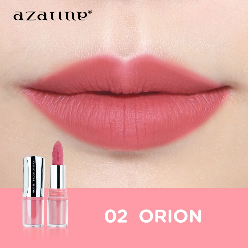 Azarine Daylight Mattelite Kit [2 PCS] Lipstick Matte with Pigmented Color Transferproof Smugeproof Tahan Lama + Hydrasoothe Sunscreen Gel 50 ml SPF 45 PA++++ BEST SELLER Untuk Semua Jenis Kulit