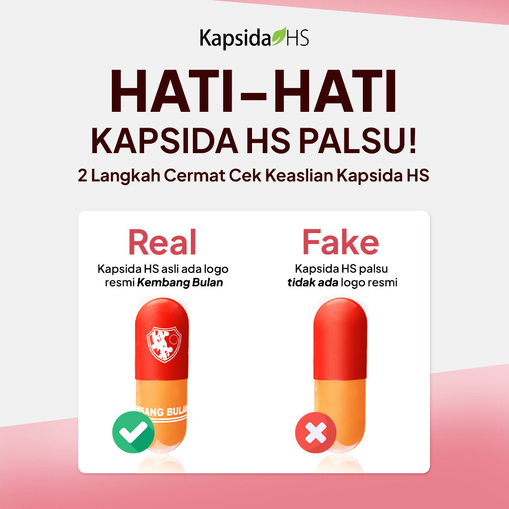 Kembang Bulan Kapsida HS 12 Kapsul FREE SCRUNCHIE KOREA - Obat Jerawat Gatal-gatal Kulit Bisul Alergi Bekas Jerawat Punggung dan Batu Ampuh untuk Kesehatan Kulit