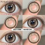 Eyeshare Softlens Wusu Black Brown Warna 14.2MM Lensa Kontak Natural Softlen