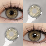 Eyeshare Softlens Wusu Black Brown Warna 14.2MM Lensa Kontak Natural Softlen