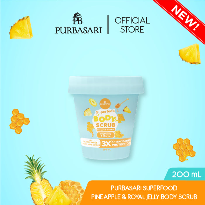 [3pcs] Purbasari Superfood Body Scrub Series / lulur Pencerah