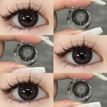 Eyeshare Gray Lensa Kontak 1Pasang 14.5mm Soflen Soflens Big eye Contact lens