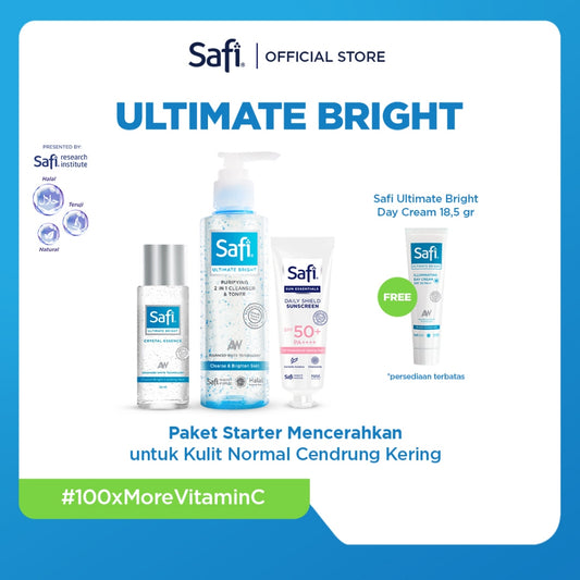 Paket Starter Mencerahkan untuk Kulit Normal Cendrung Kering