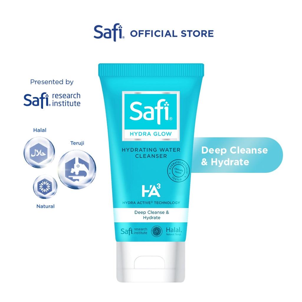 Safi Hydra Glow Hydrating Water Cleanser 125gr - TWINPACK