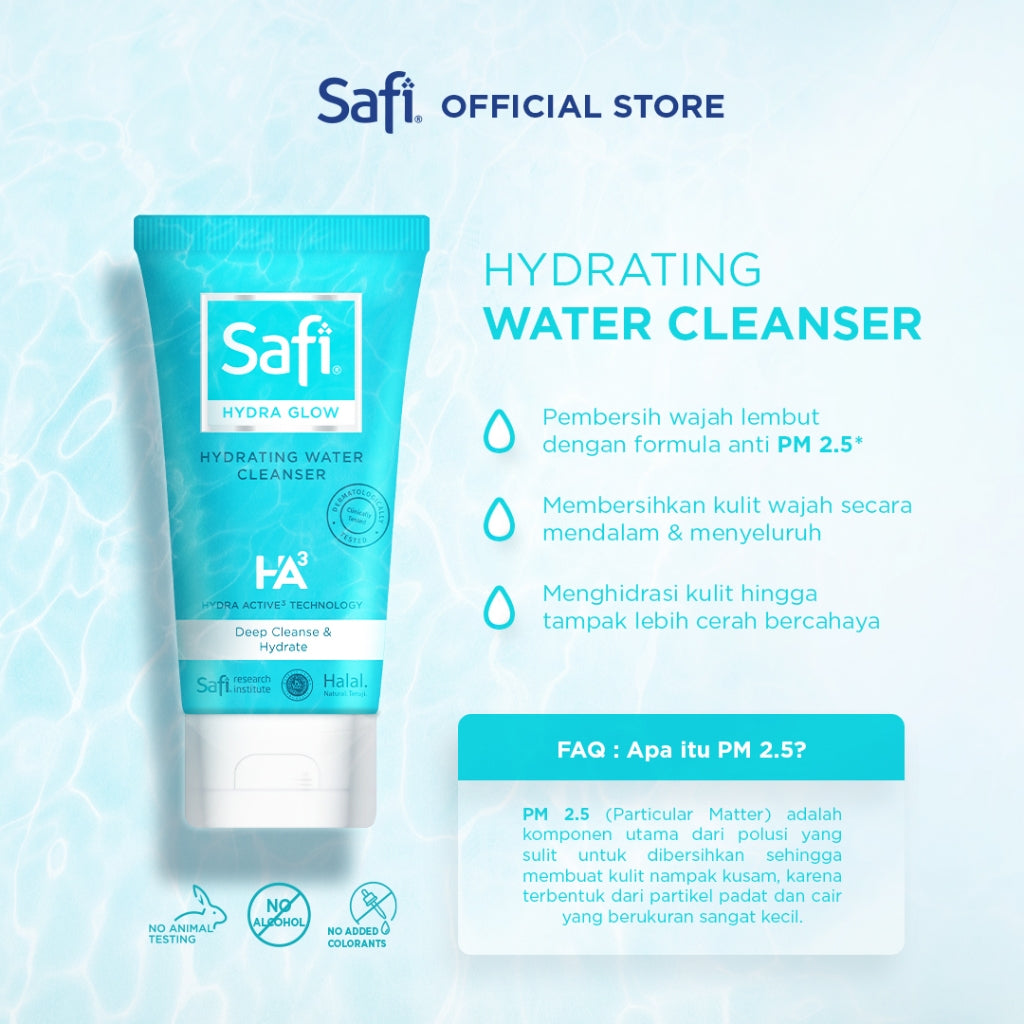 Safi Hydra Glow Hydrating Water Cleanser 125gr - TWINPACK