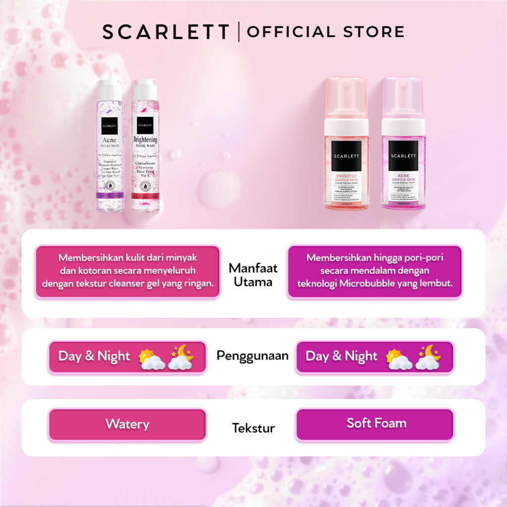 Scarlett Whitening Cloud Facial Foam
