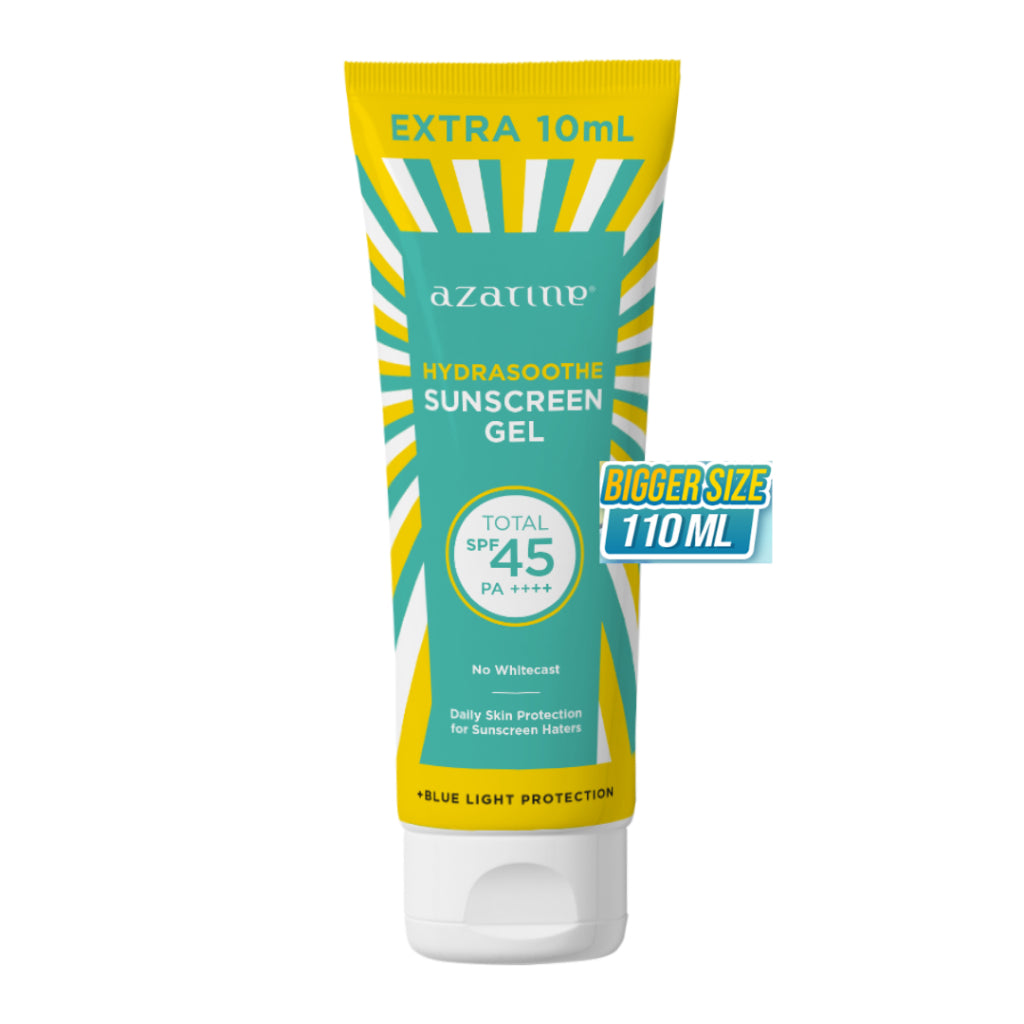 [BIGGER SIZE GEL]  Azarine Hydrasoothe Sunscreen Gel 45 PA++++ 110ml [LOLOS UJI INVIVO INVITRO] BEST SELLER sunscreen kulit berminyak berjerawat
