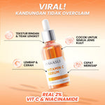 Hanasui Serum Vitamin C - Mencerahkan & Pudarkan Bintik Hitam 2% Vitamin C 2% Niacinamide 1% Betaine