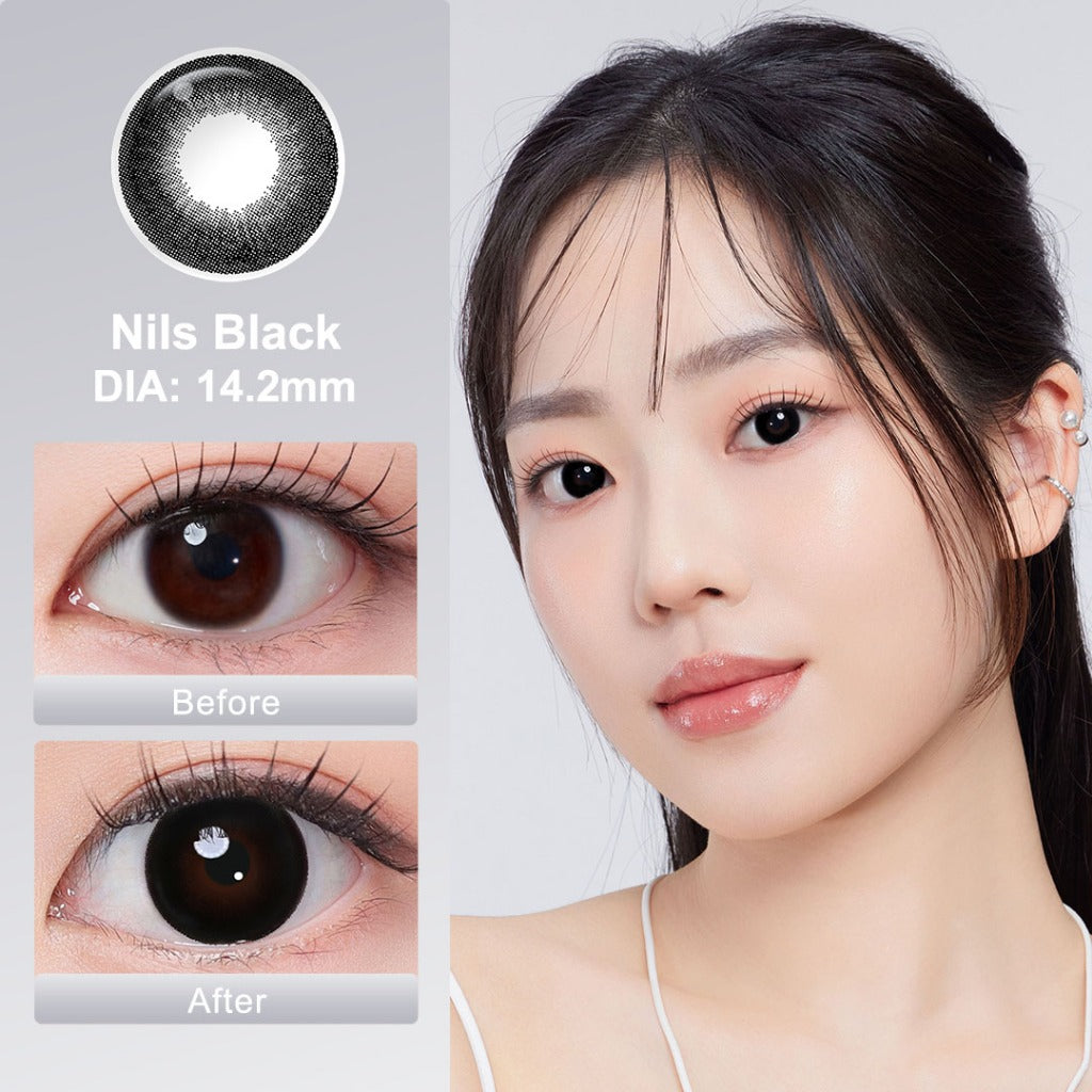 [0.00 s/d -6.00] Magister Softlens Minus NILS Seris 14.2mm Soflen 6Bulan Nils Brown