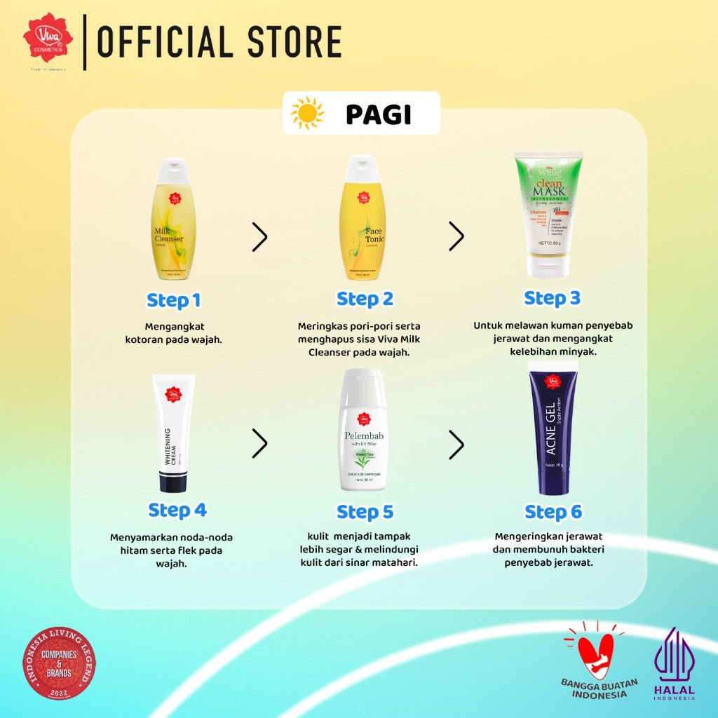 [PROMO] Paket Anti-Jerawat (Rangkaian Perawatan Viva Cosmetics)