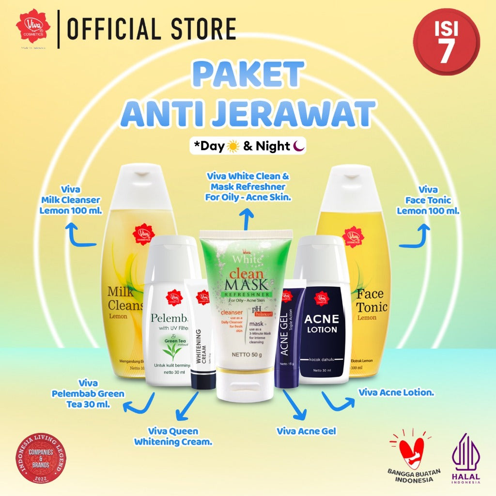 [PROMO] Paket Anti-Jerawat (Rangkaian Perawatan Viva Cosmetics)