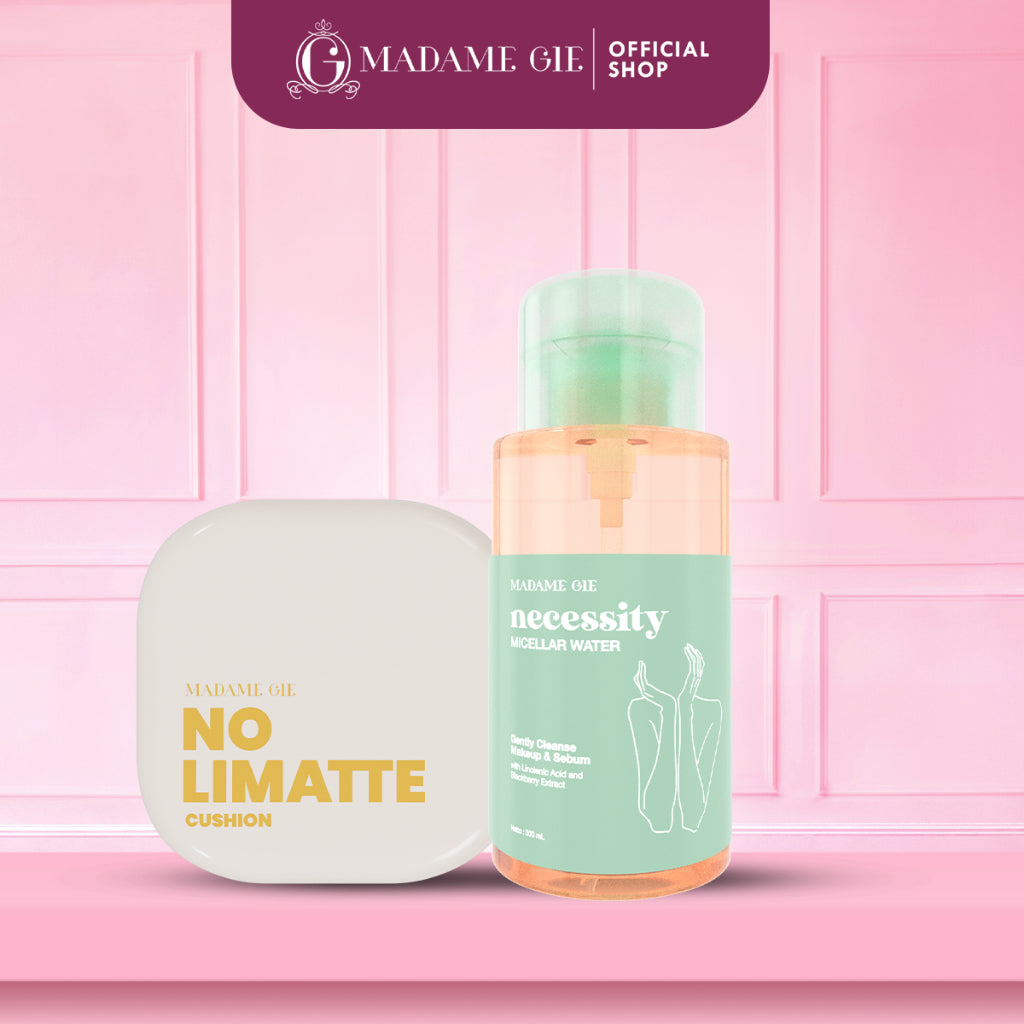 [BUNDLE] Madame Gie No Limatte Cushion Soft Matte Perfect Coverage + Necessity Micellar Water