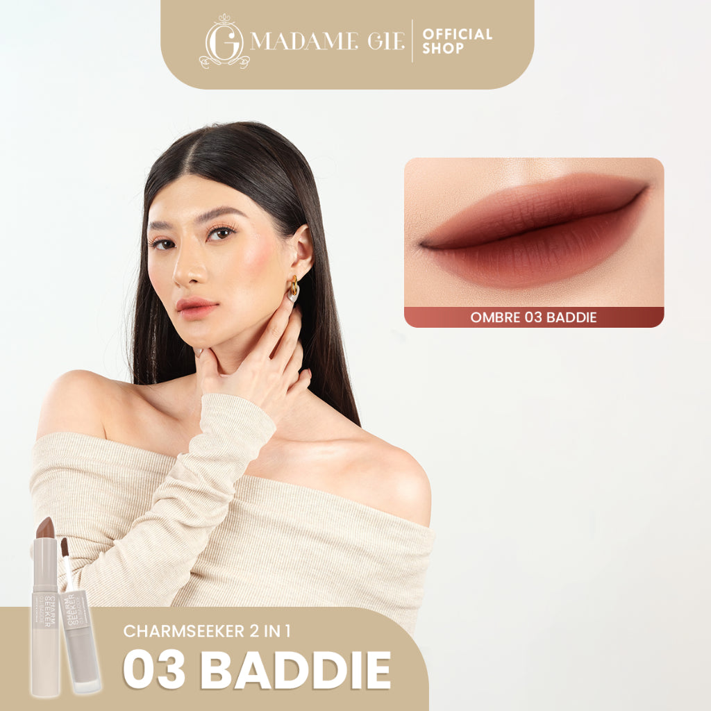 [FLASH SALE] Madame Gie Charmseeker 2in1 Ombre - Make Up Soft Matte Finish