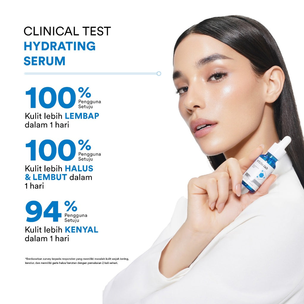 [BUY 1 GET 1] Whitelab Hydrating Serum - Serum Kulit Kering Perkuat Hidrasi untuk Kulit Lembap, Halus & Kenyal dengan Hyaluronic, Panthenol & Probiotic [BPOM]