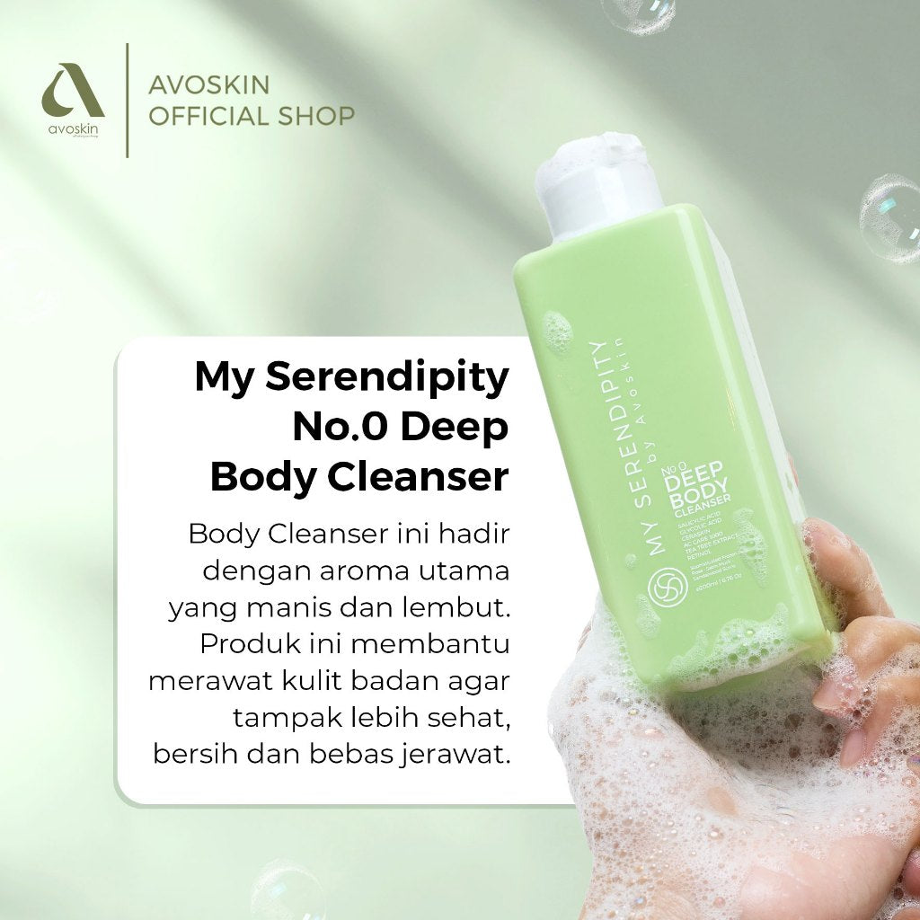 Deep Body Cleanser Avoskin My Serendipity No.0 200ml-Kulit Berjerawat