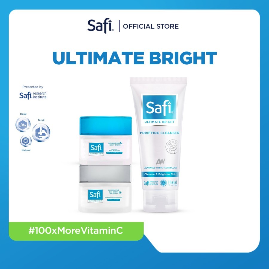 SAFI - Ultimate Bright - Package Cleanser 100gr + Day&Night Cream 25gr