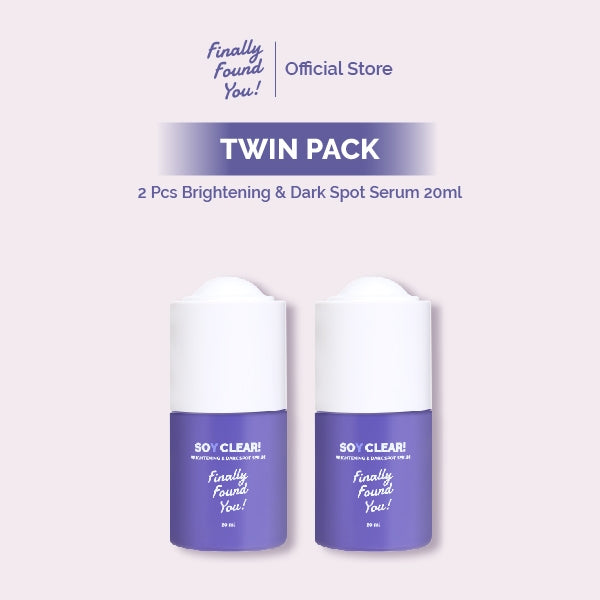 Finally Found You! SOY CLEAR Brightening & Dark Spot Serum - Serum Mencerahkan dan Noda Hitam Untuk Semua Jenis Kulit 20ml