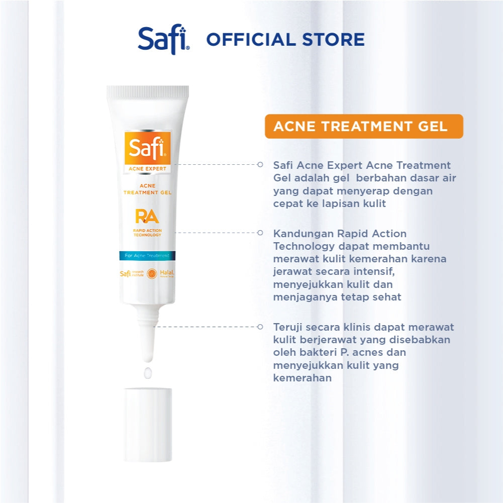 SAFI - Acne Expert - Cleanser & Treatment Gel Package - Paket Jerawat