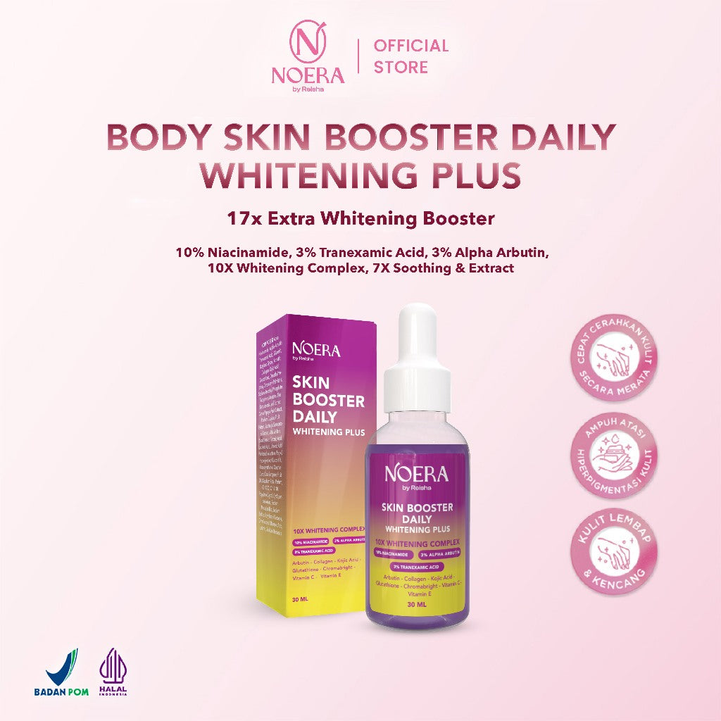 Noera Paket White Dose Body Skin Booster Daily & Night Whitening Plus
