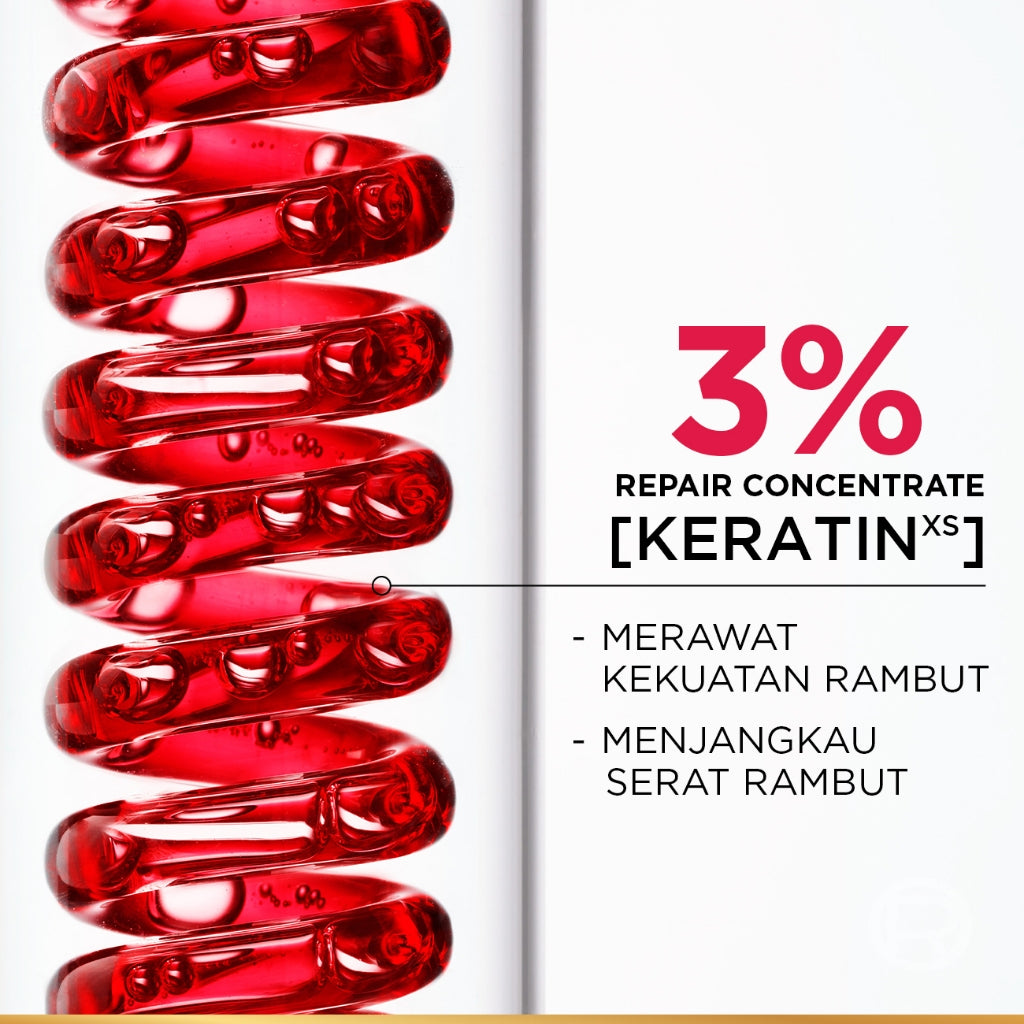 L'Oreal Paris Elseve Total Repair 5 Repairing Shampoo Hair Care dengan Ceramide  620ml - Melawan dan Memperbaiki Tanda Rambut Rusak 620ml Rambut Rusak Damage Hair Shampoo Sampo