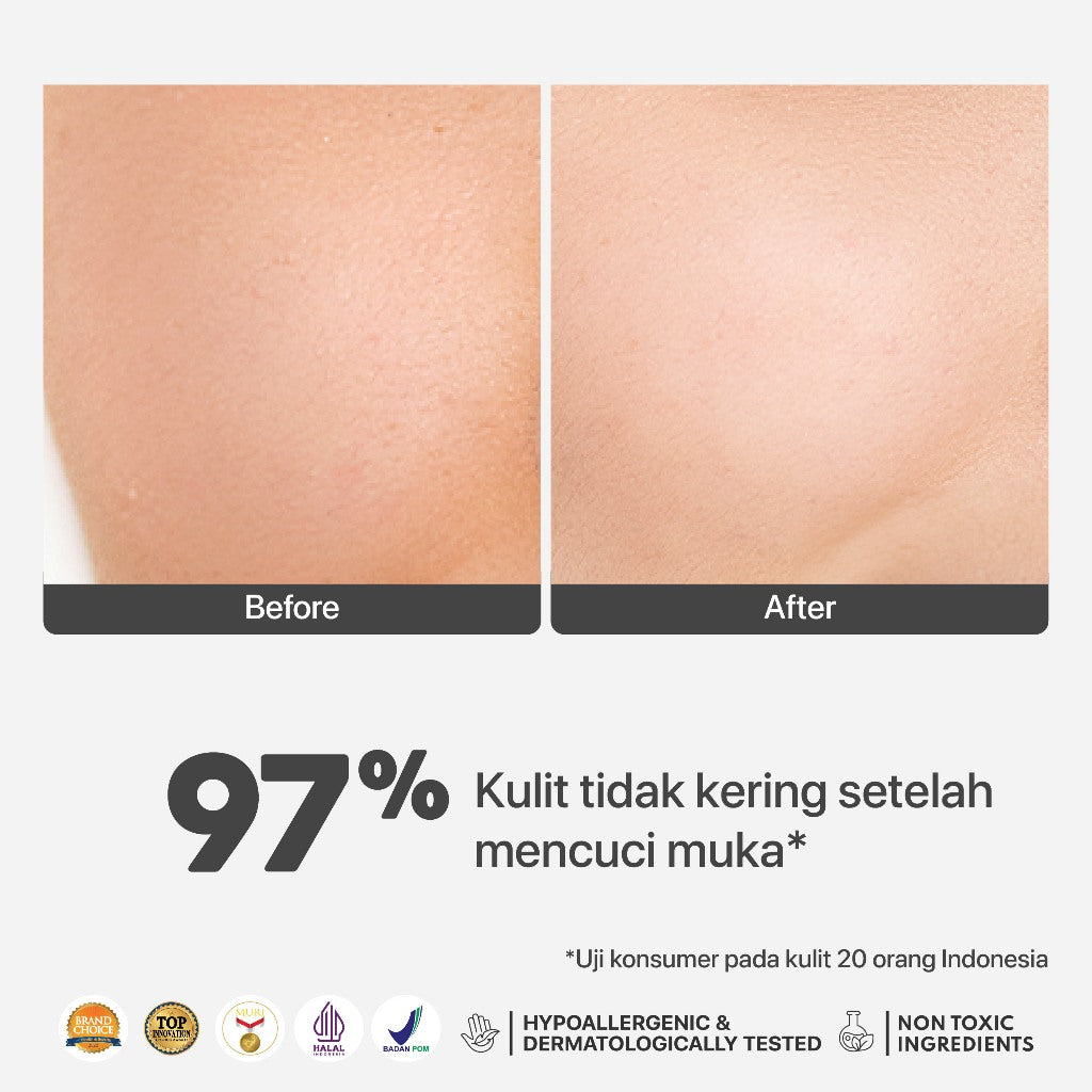 3 PCS - 50ML GEL CLEANSER NPURE NONI PROBIOTICS "CLEANSE ME SOFTLY" Ceramide Extract Kering Kotoran Membersihkan Wajah