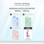 [TWINPACK] WARDAH Micellar Water 100 ml + Micellar Water 400 ml - Pembersih Wajah Tanpa Bilas - Skincare