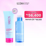 [DOUBLE CLEANSING MODAL 50RB] SCORA Gentle & Soothe Micellar Cleansing Water 100 ml + SCORA  Gentle Low pH Cleanser 100 ml