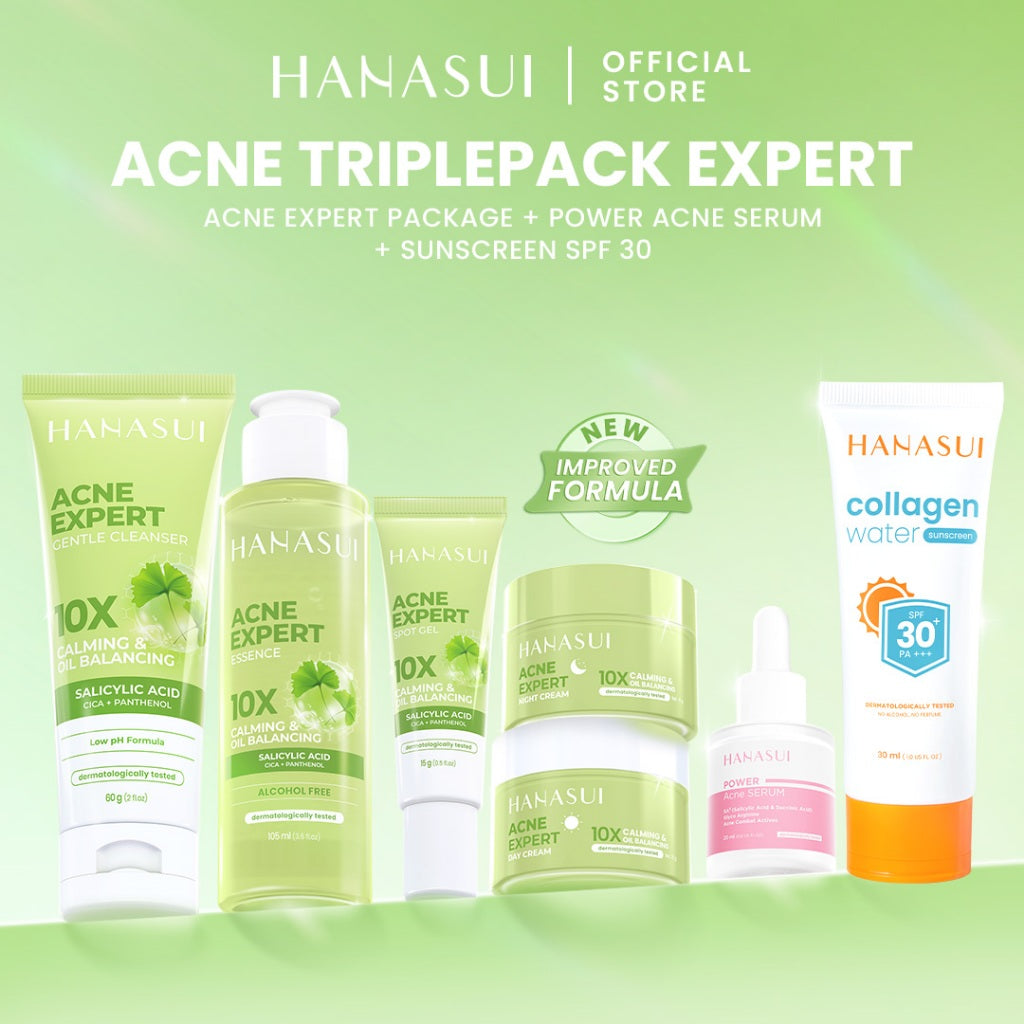 Hanasui Acne Expert Series - Mengurangi Jerawat Menenangkan & Kurangi Minyak berlebih, Salicylic Acid Centella Panthenol