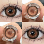 Eyeshare Gray Lensa Kontak 1Pasang 14.5mm Soflen Soflens Big eye Contact lens