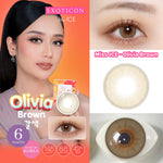 Exoticon Softlens Miss ICE Series Olivia (Brown) | Charli (Blue) | Soflens Korea | Soflens Daily