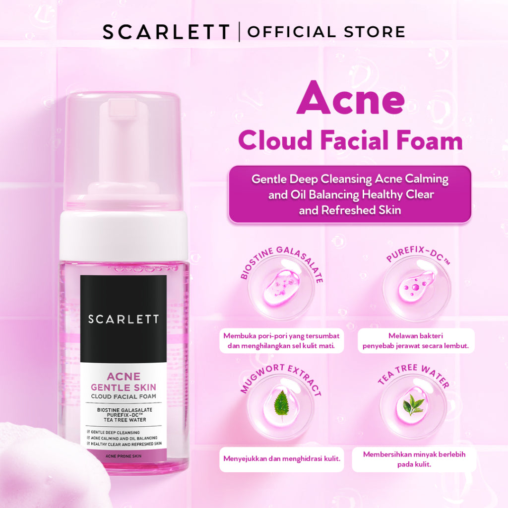 Scarlett Whitening Cloud Facial Foam
