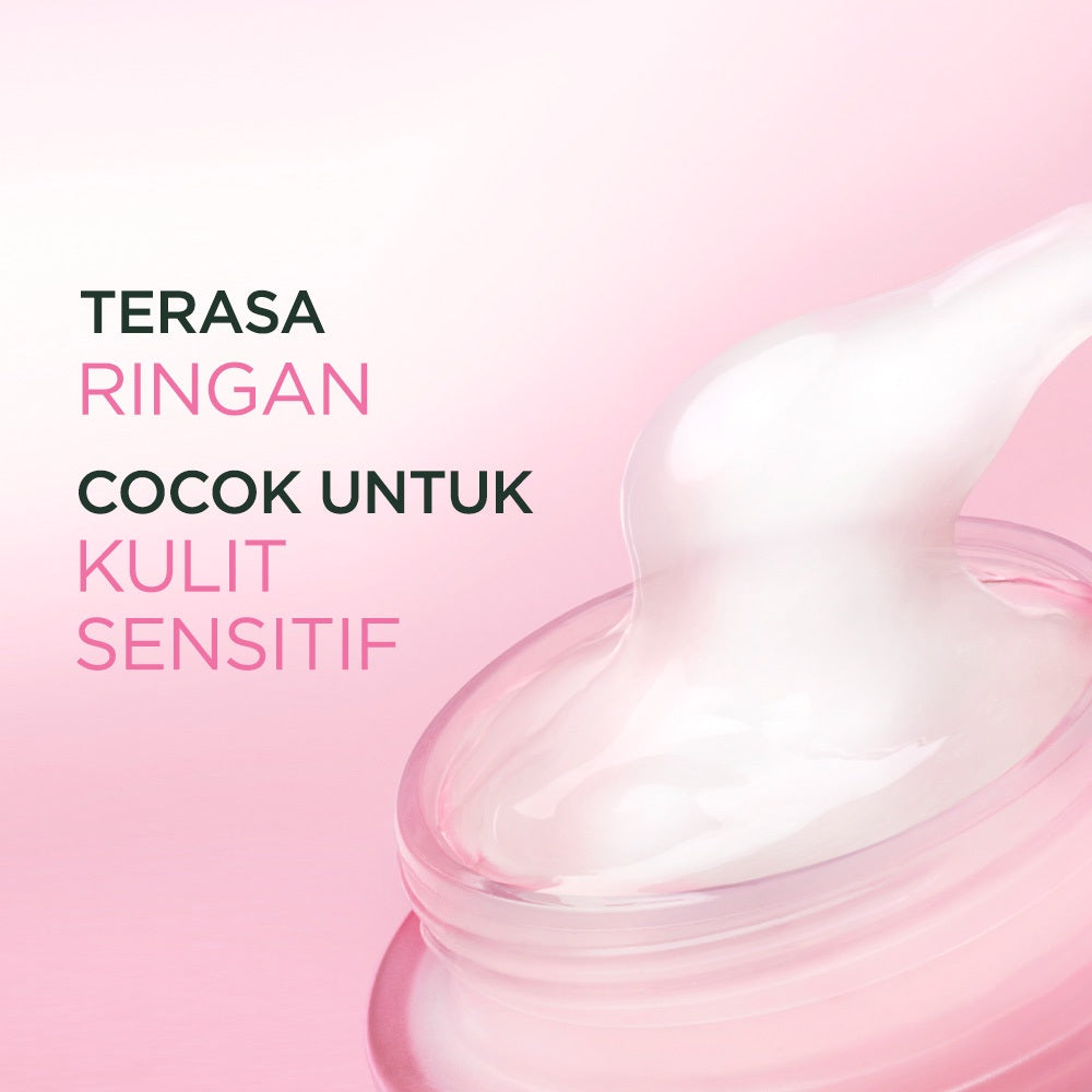 GARNIER Sakura Glow Ceramide Barrier Moisturizer Gel 50ml Skincare Water Gel Pelembab Ringan mencerahkan tone up pelembab wajah cream pemutih wajah glowing cepat