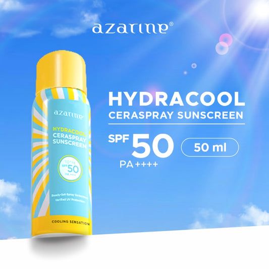 Azarine Ceraspray Sunscreen Spray SPF 50 PA+++ with cooling sensation 50ml UV Defender UV Protector Outdoor Sunscreen Mist