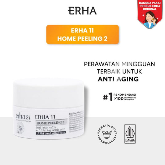 ERHA 11 Home Peeling 2 with AHA & Allantoin 10g - Krim Peeling Tahap 2