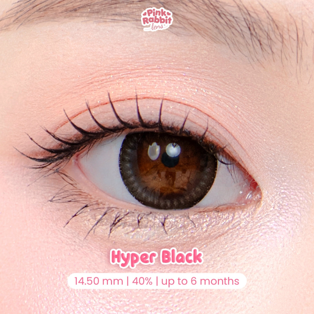 PINKRABBIT SOFTLENS HYPER BLACK - Normal, Minus 0.5 S/D 10.00 (1PCS/Sebelah)