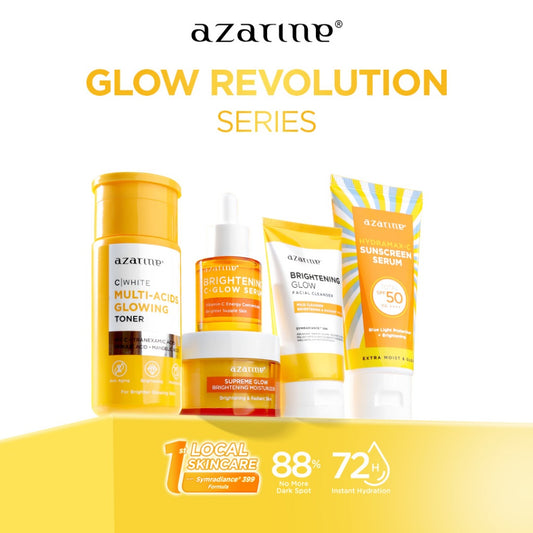 Azarine Glow Revolution Series [5 pcs] Paket Skincare Untuk Mencerahkan dan Kulit Glowing Maksimal [Affiliate]
