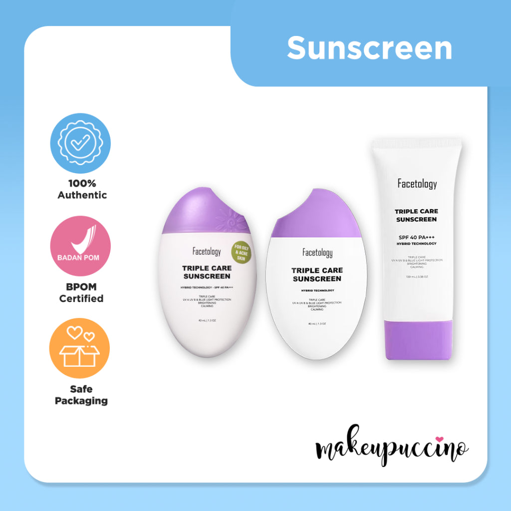 Facetology Triple Care Sunscreen / Tinted SPF50