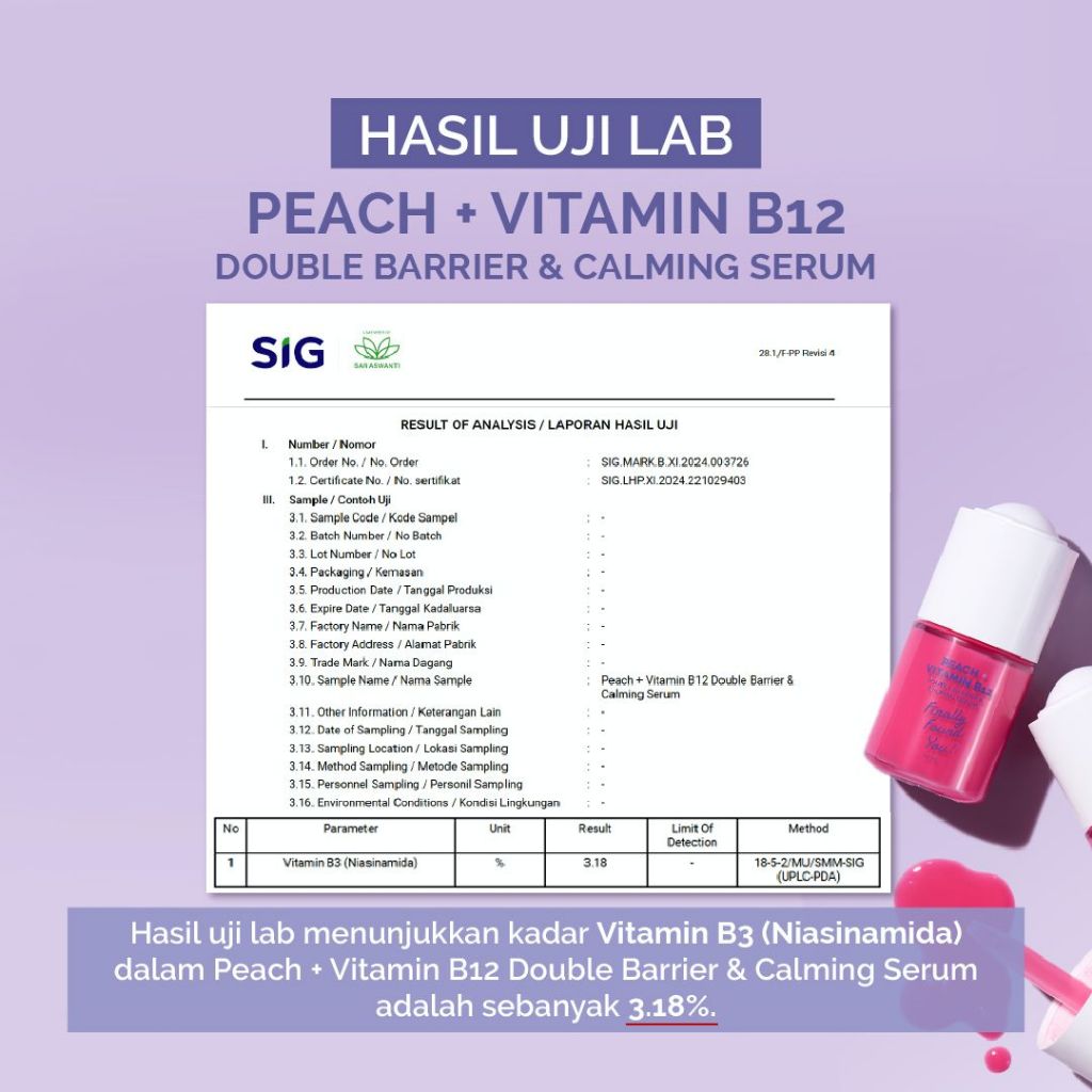 Finally Found You! PEACH + VITAMIN B12 Double Barrier & Calming Serum Untuk Menghidrasi, Merawat, Menenangkan Kulit dan Skin Barrier 20ml