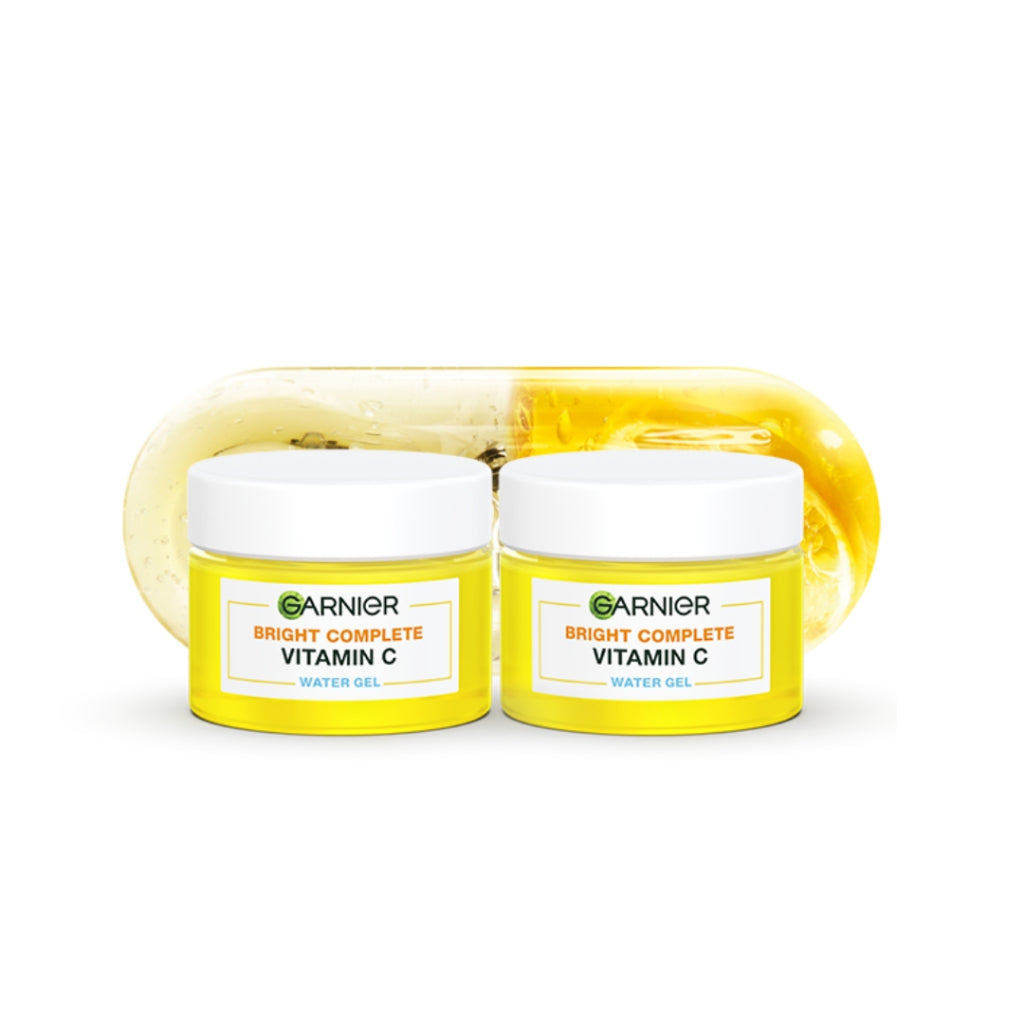 [PAKET HEMAT ISI 2] GARNIER Bright Complete Vitamin C Ceramide Barrier Moisturizer Gel 50ml - Water Gel Skincare Pelembab Ringan untuk mencerahkan tone up pelembab wajah cream pemutih wajah glowing cepat