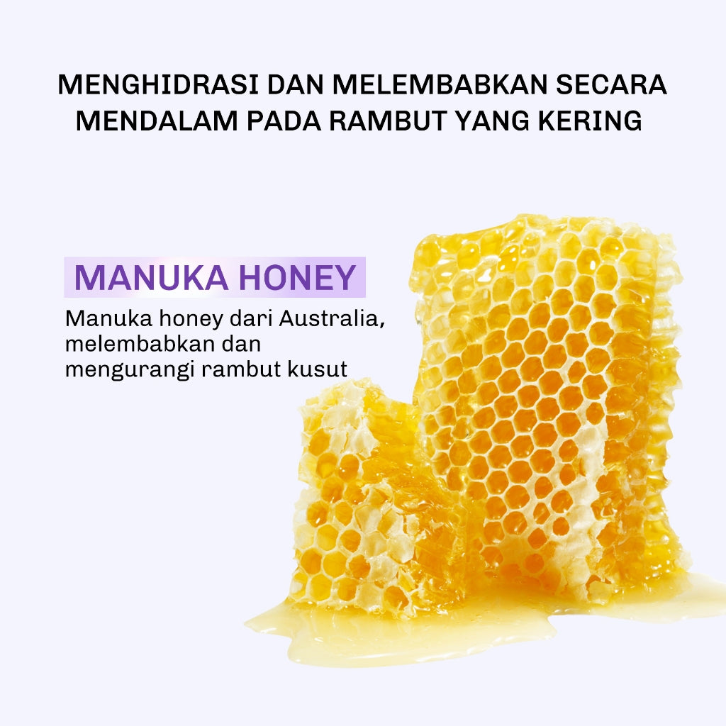 Lavojoy So So So Smooth Hair Mask 180gr | Masker Rambut Lembut Anti Kusut Frizzy | Masker Rambut Berkilau | Masker Rambut Kering | Repair Hair Mask with Hyaluronic Acid + Triple Seed Oil + Australian Manuka Honey