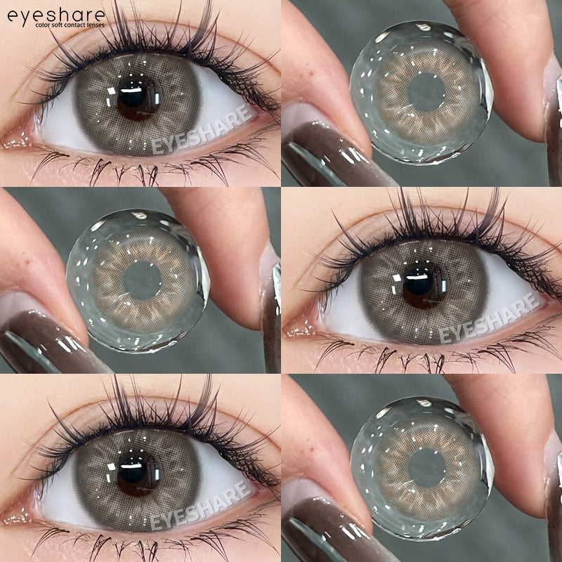 【COD】Softlens Sepasang Lensa kontak warna, lensa warna HOLLAND seri softlen Normal soflen brown Berwarna Lensa Besar Ukuran 14.5mm/Free Lens Case
