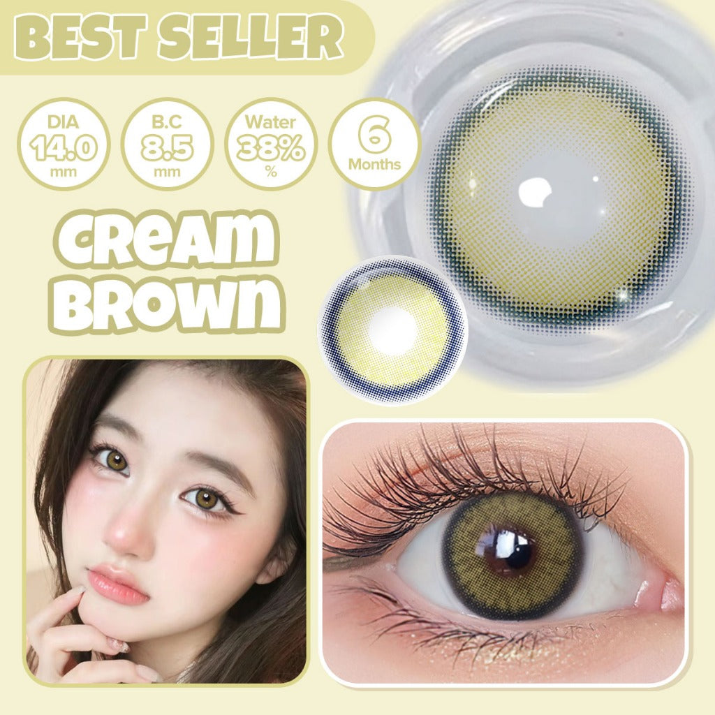 [0.00~-8.00] Magister Softlens Paket kombinasi Minus14.00mm-14.5mm Sepasang Softlens Free case