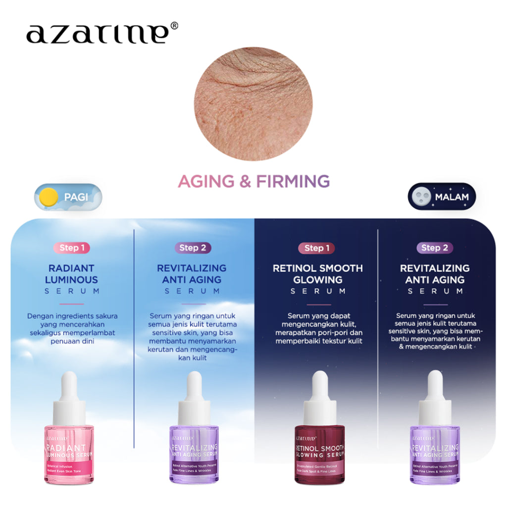 Azarine Retinol Smooth Glowing Serum 20ml Anti Penuaan Dini