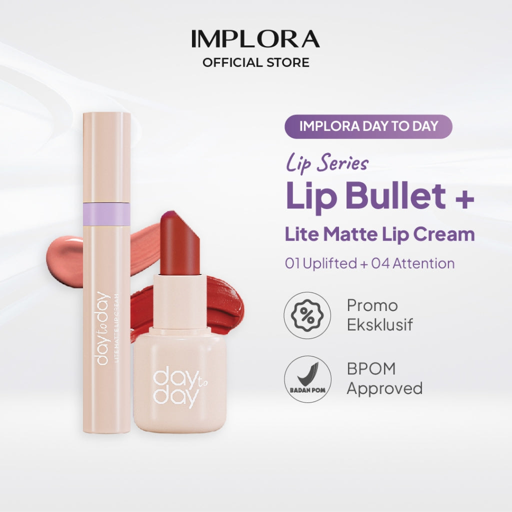 Implora Day to Day Lip Series - Lip Bullet x Lite Matte Lip Cream