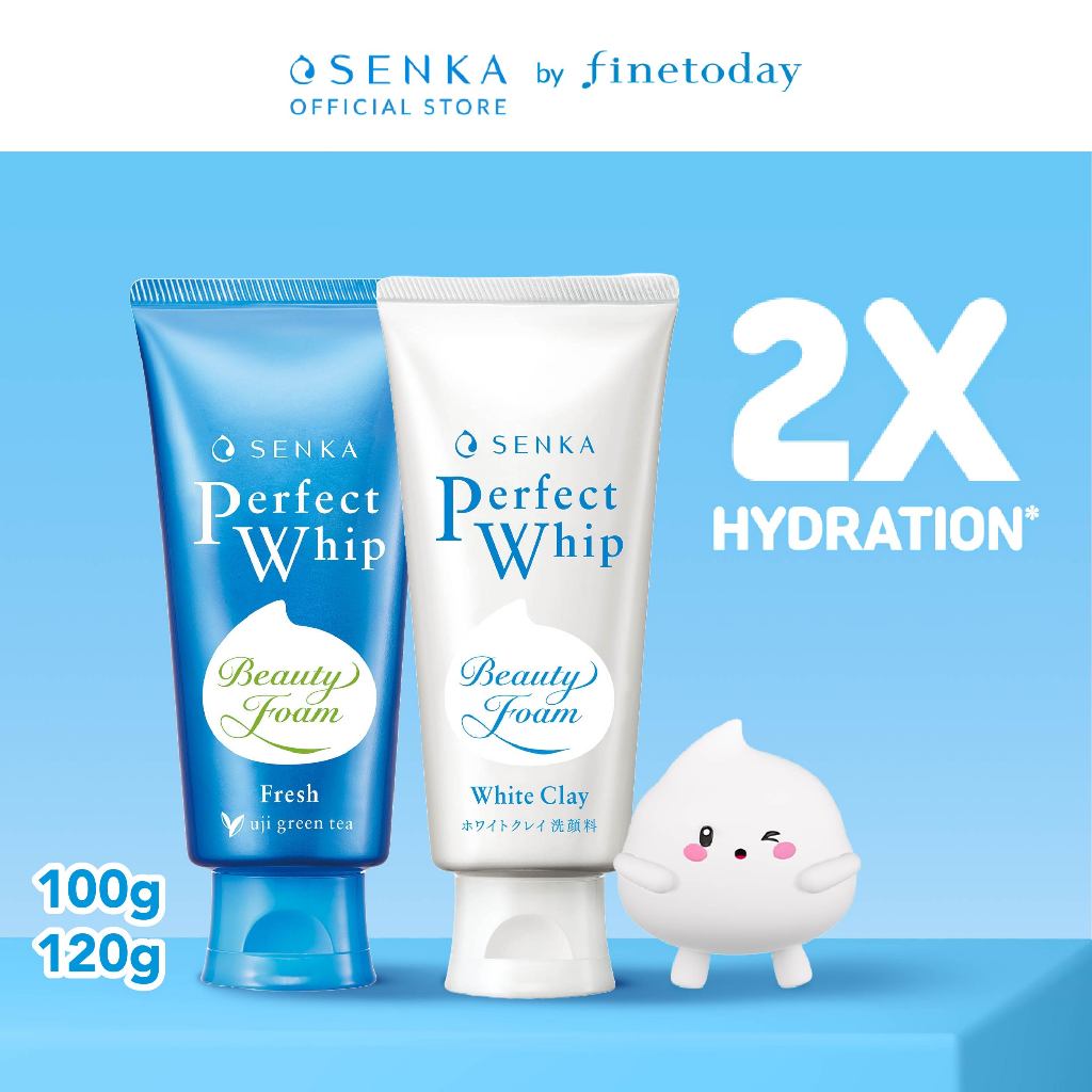[Special Bundle] Senka Perfect Whip Fresh 100gr & White Clay 120gr