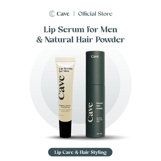 Cave Lip Serum for Men & Natural Hair Powder